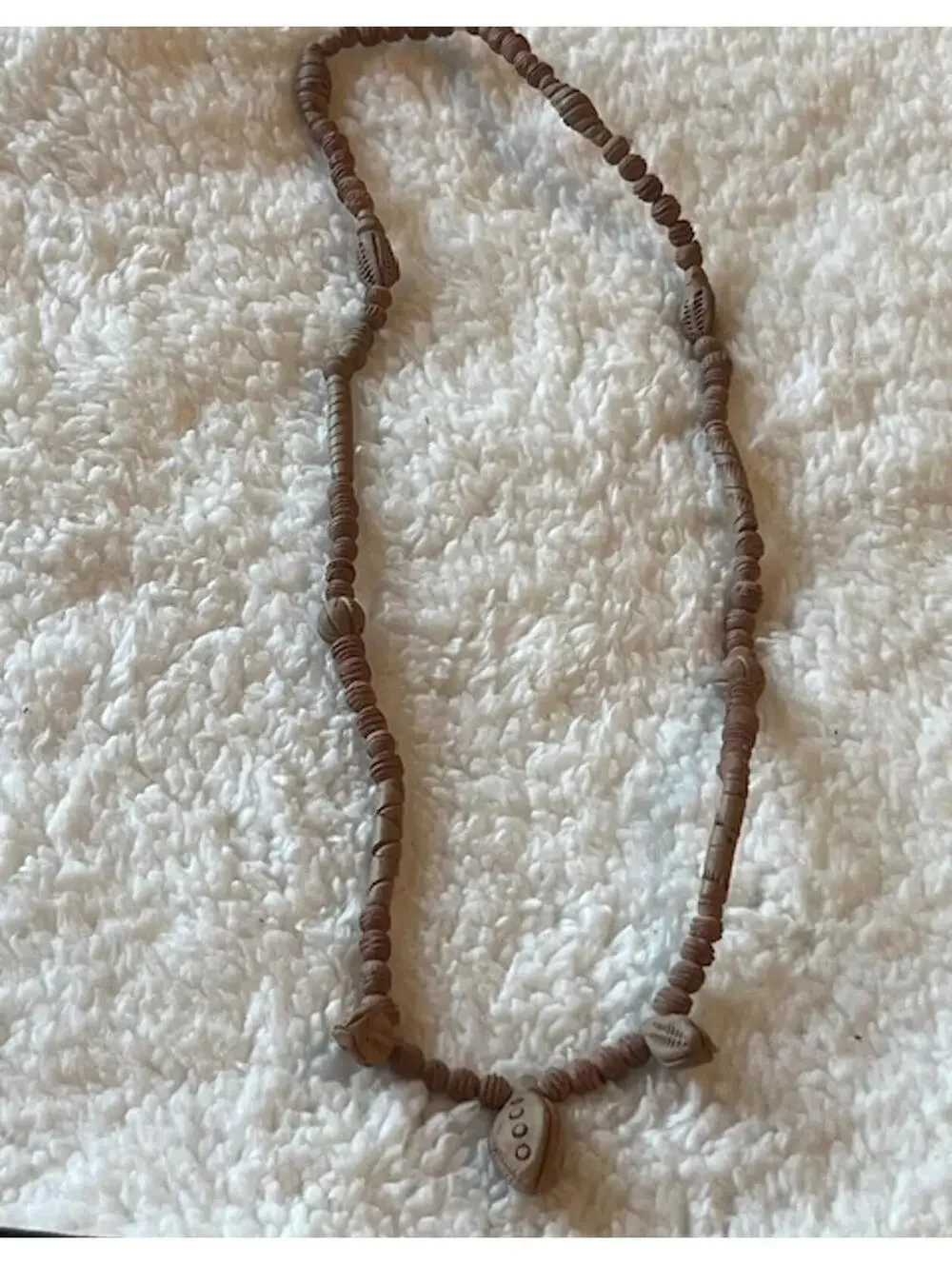 Handcrafted Brown Tribal Style Wooden Bead Necklace